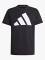 adidas Big Logo Tee 160 Junior Black / White