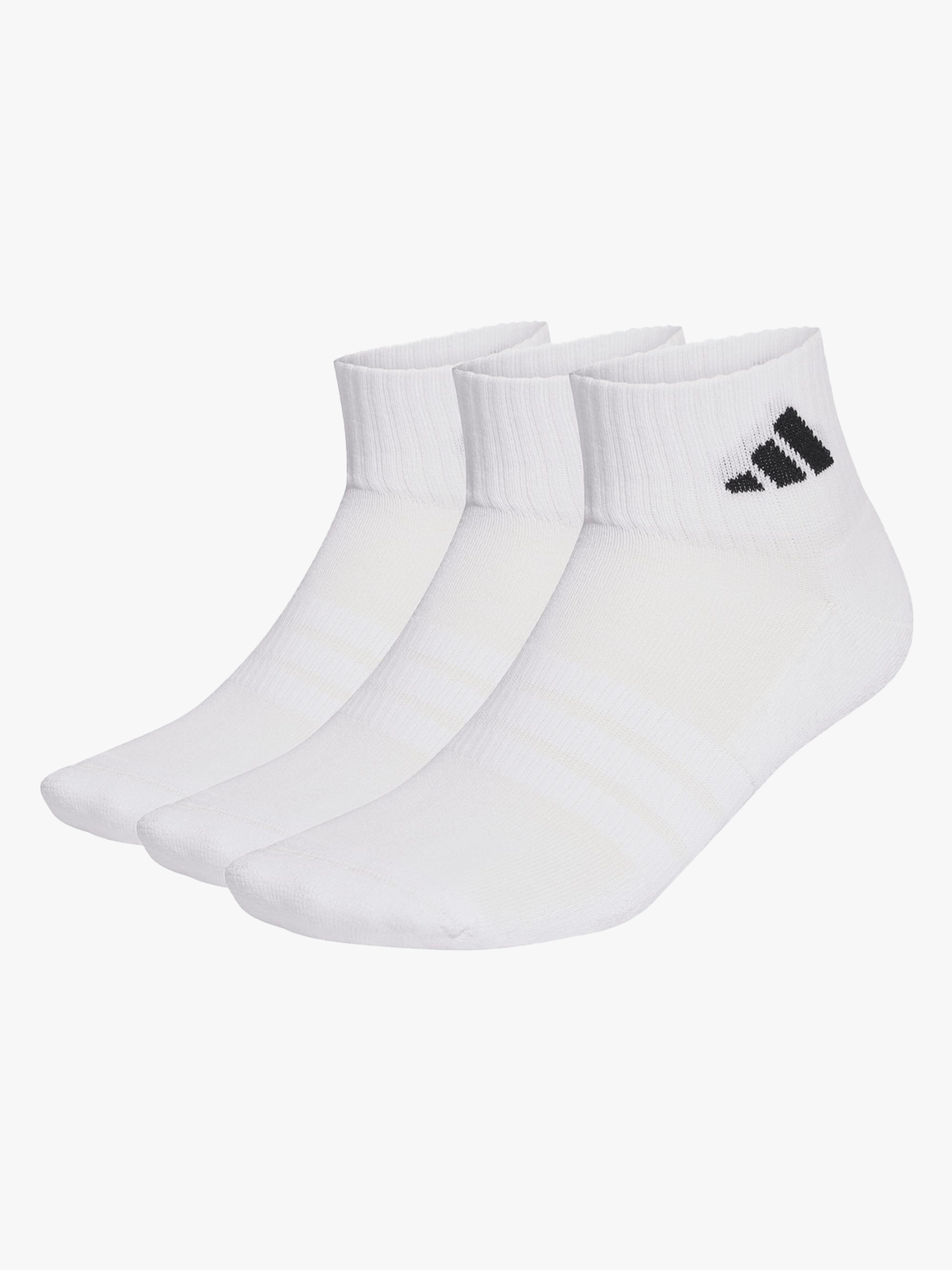 adidas Essentials Ankle 3 Pack White / Black