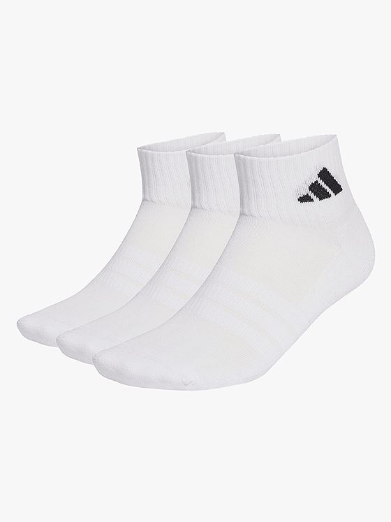 adidas Essentials Ankle 3 Pack White / Black