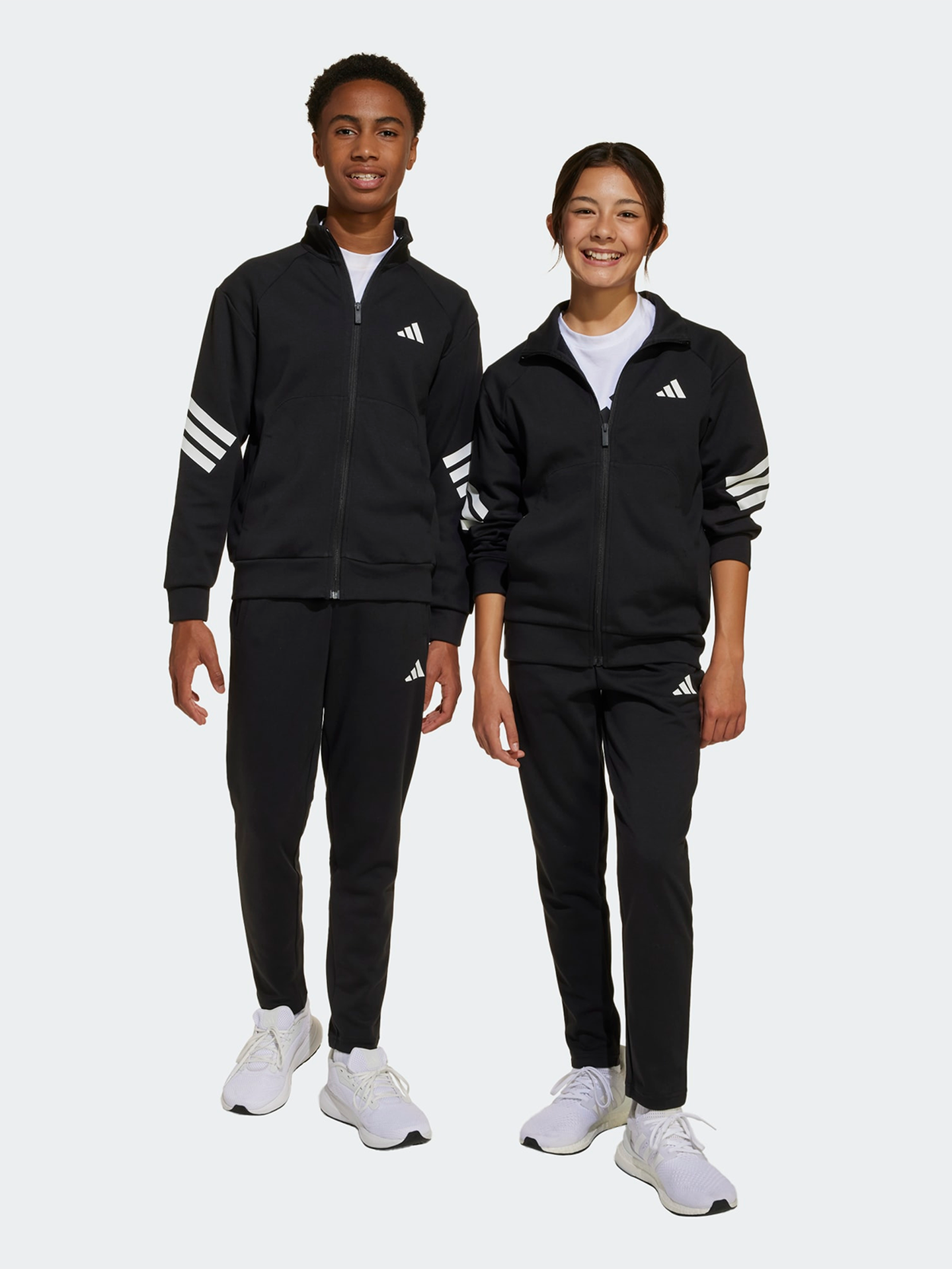 adidas Future Icons 3-Stripes Track Suit Junior Black / White
