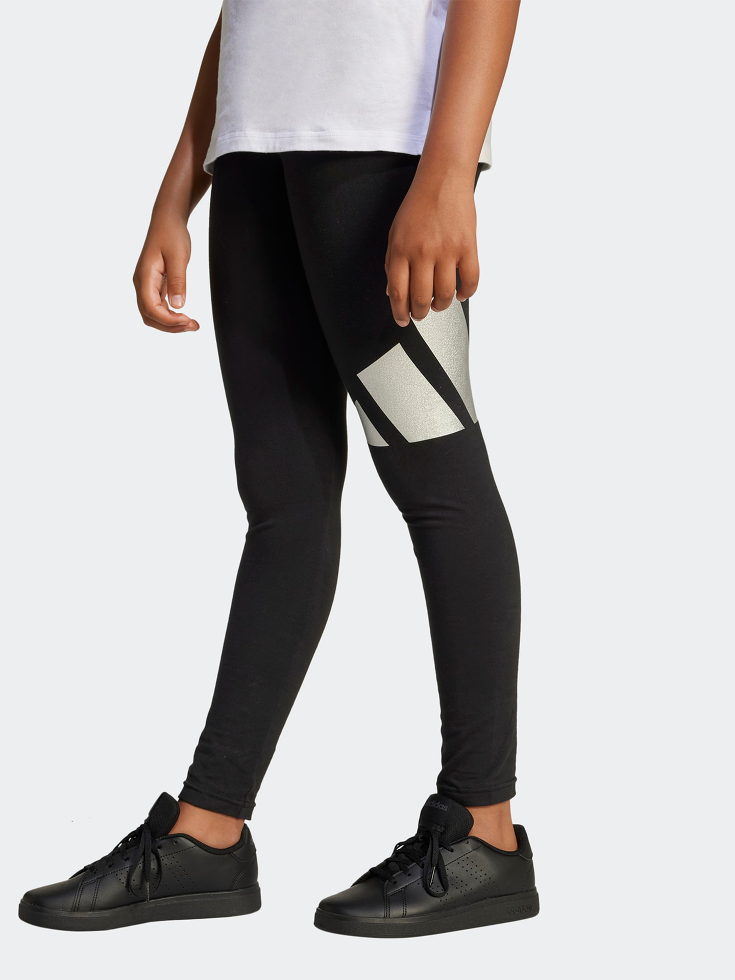 adidas Glam Leg Junior Black / Silver