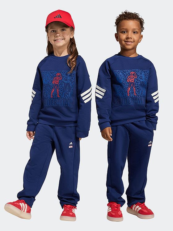 adidas Marvel Spiderman Jog Sett Kids Blå