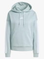 adidas 3-Stripes Fleece Hoodie Grønn