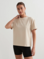 Aim'n Serif Boxy T-Shirt Cafe Au Lait