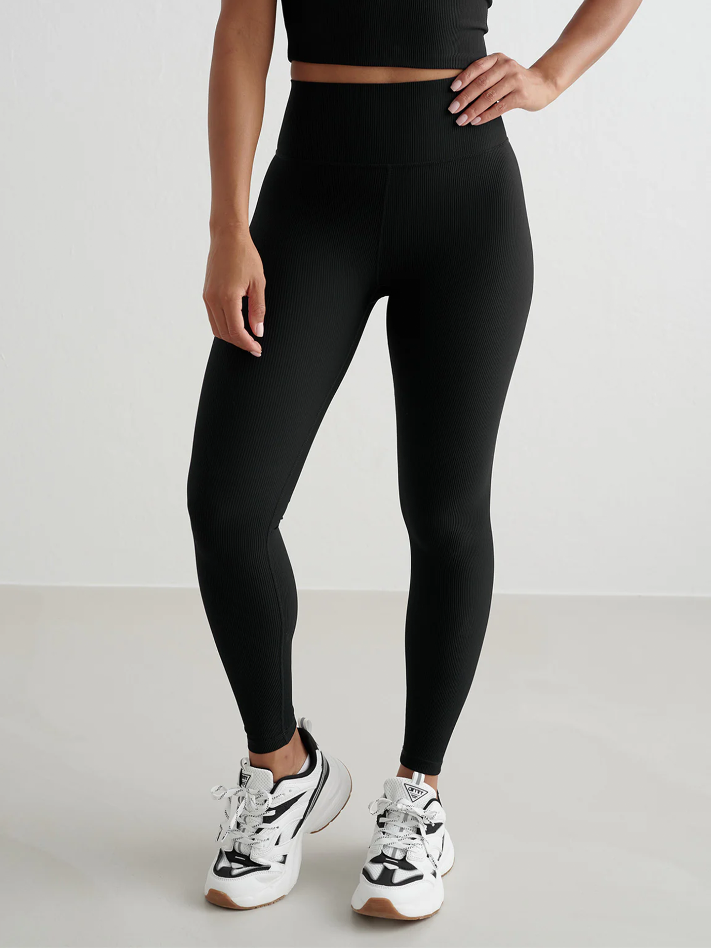 Aim'n Ribbed Performance Tights Black