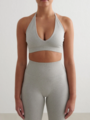 Aim'n Shape Seamless Cross Back Bra Grey Melange
