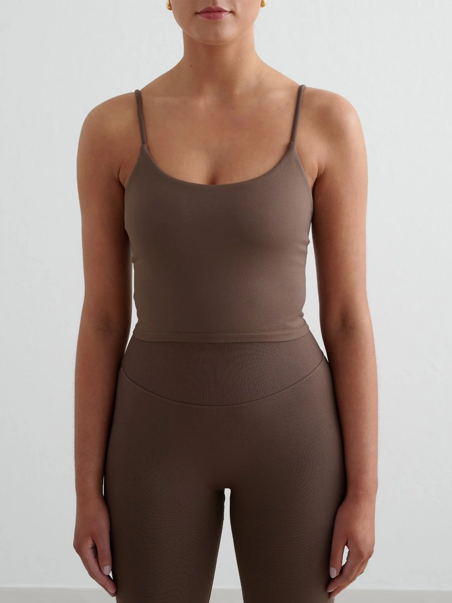 Aim'n Shape Seamless Strap Singlet Macchiato