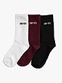 Aim'n Logo Socks 3-Pack Cherry