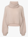 American Dreams Andrea Rollneck Alpaca Pullover Light Taupe