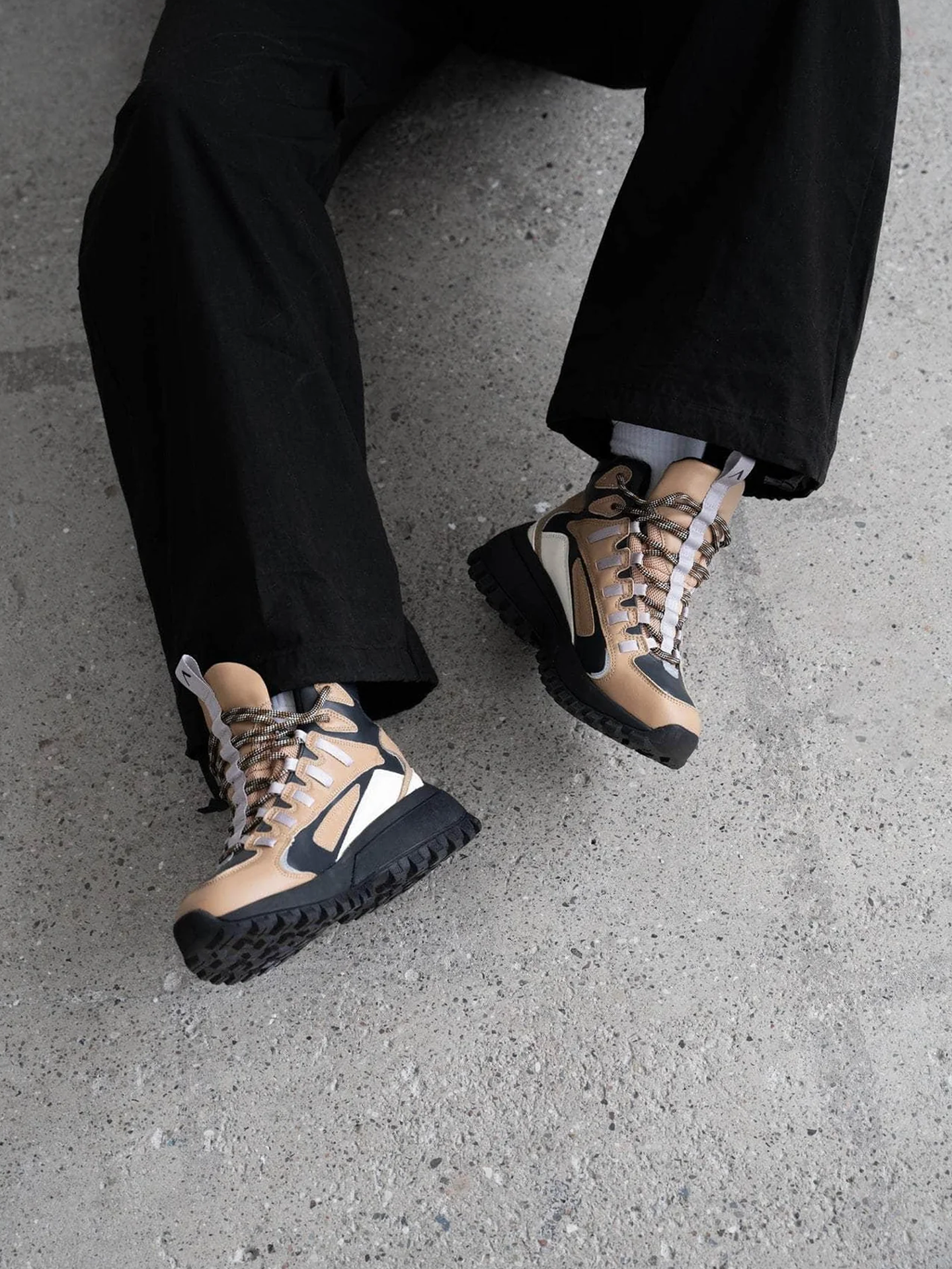 ARKK Apaze Hightop Leather Raven Tannin