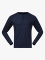 Bergans Lysebu Wool Henley Navy Blue