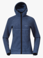 Bergans Vaagaa Merino Terry Midlayer Hoodie Women Granite Blue