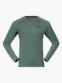 Bergans Inner:Pure Merino Long Sleeve Men Dark Jade Green / Navy Blue