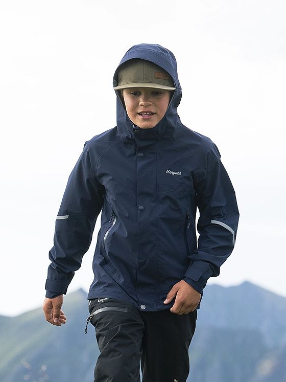 Bergans Junior 3-Lags Shell Jacket Navy Blue