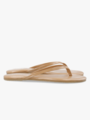 Bianco Mexico Flip Flop Faux Leather Nude