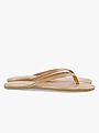 Bianco Mexico Flip Flop Faux Leather Nude