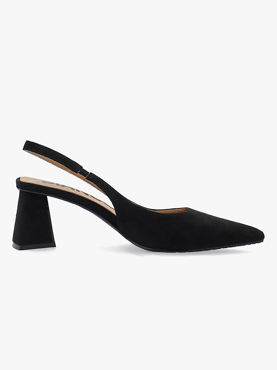 Bianco Maralyn Slingback Faux Suede Sort