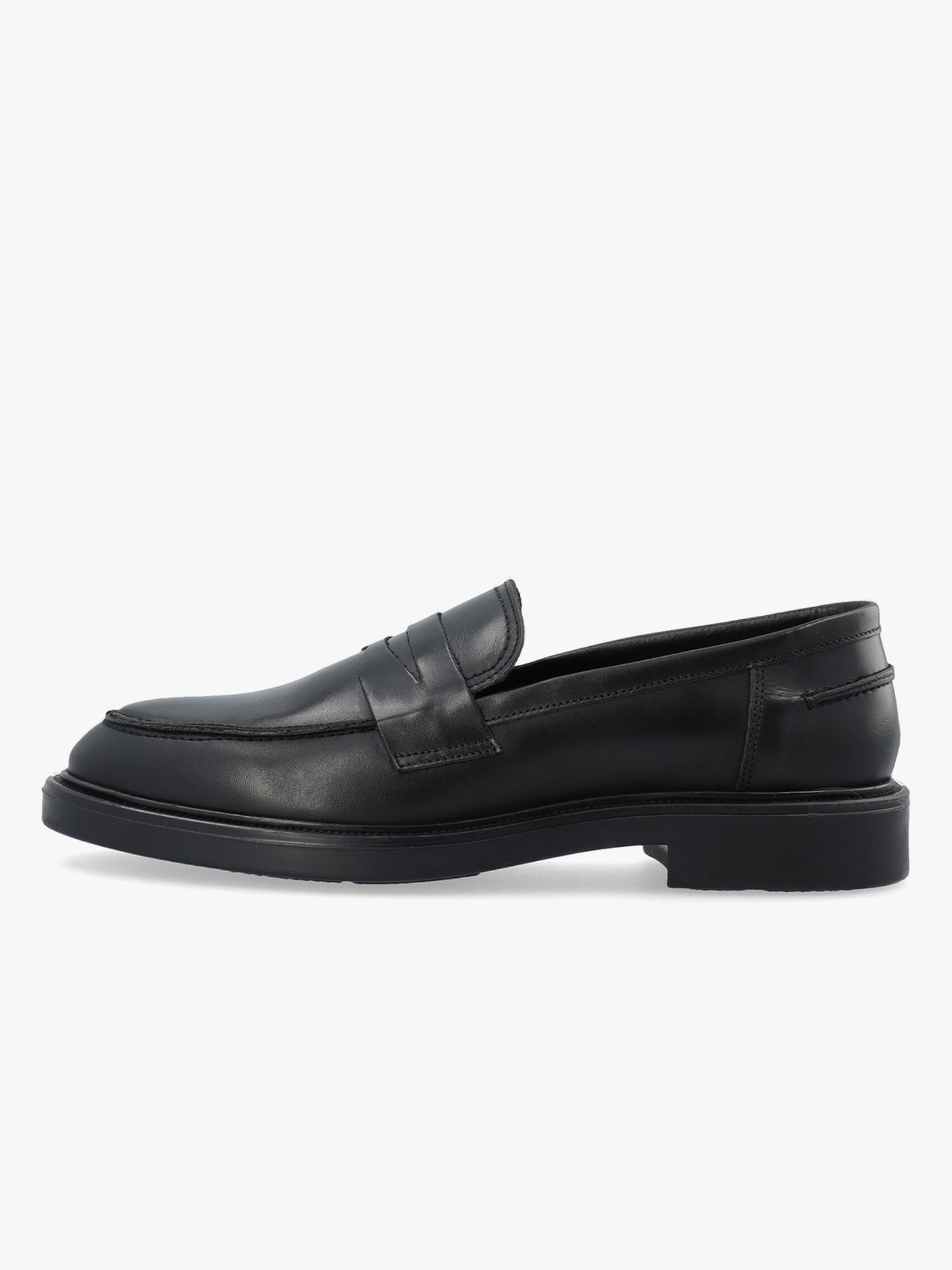 Bianco Adda Penny Loafer Smooth Leather Black