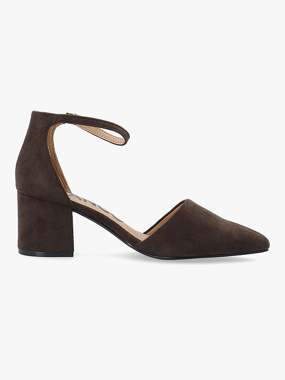 Bianco Devived Pump Micro Suede Dark Brown