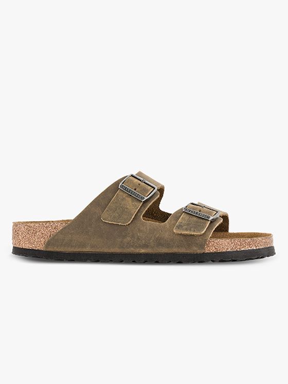 Birkenstock Arizona Soft Foot Bed Oiled Leather Faded Kaki