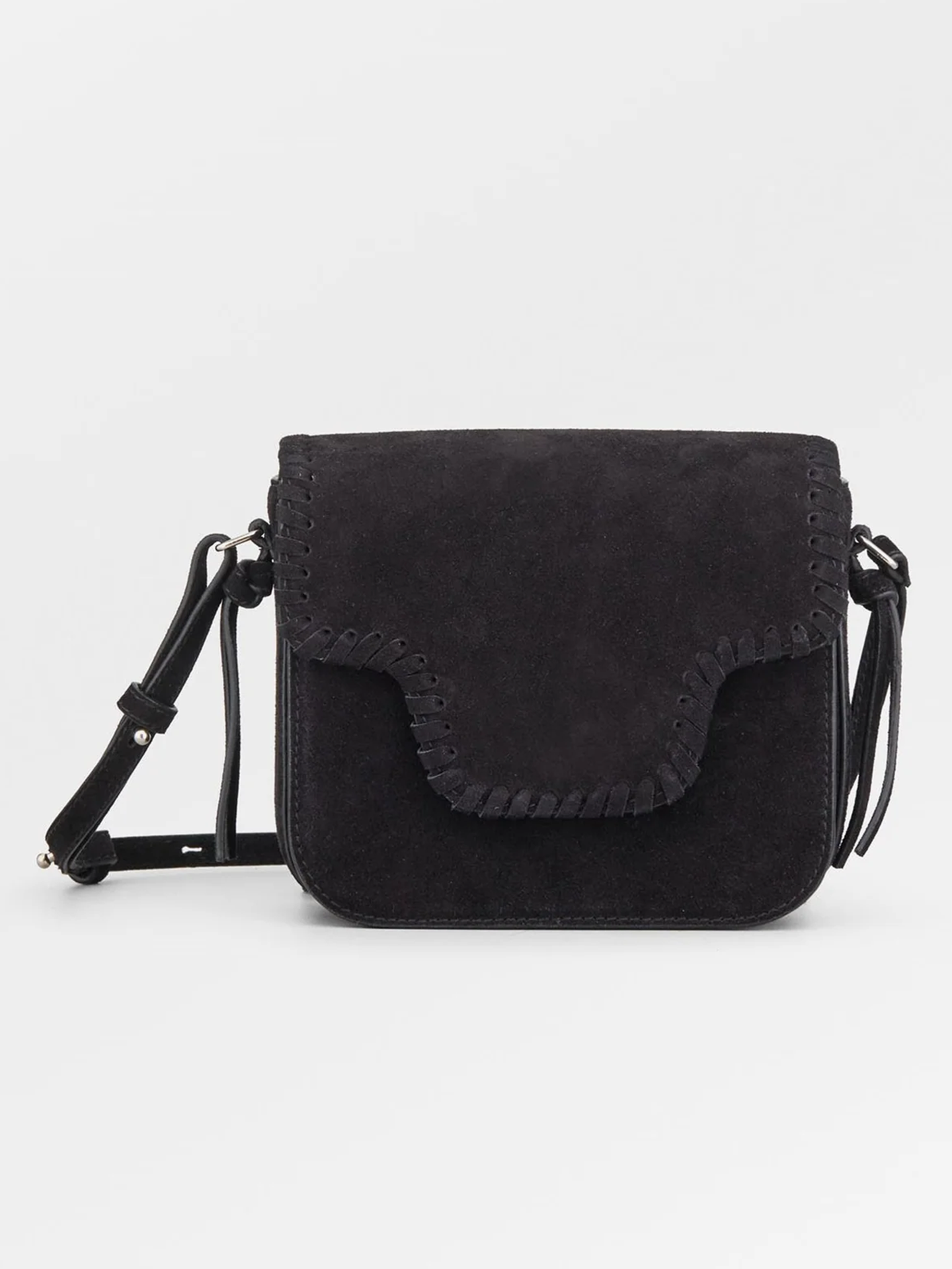 Becksöndergaard Suede Veg Iris Braid Bag Black