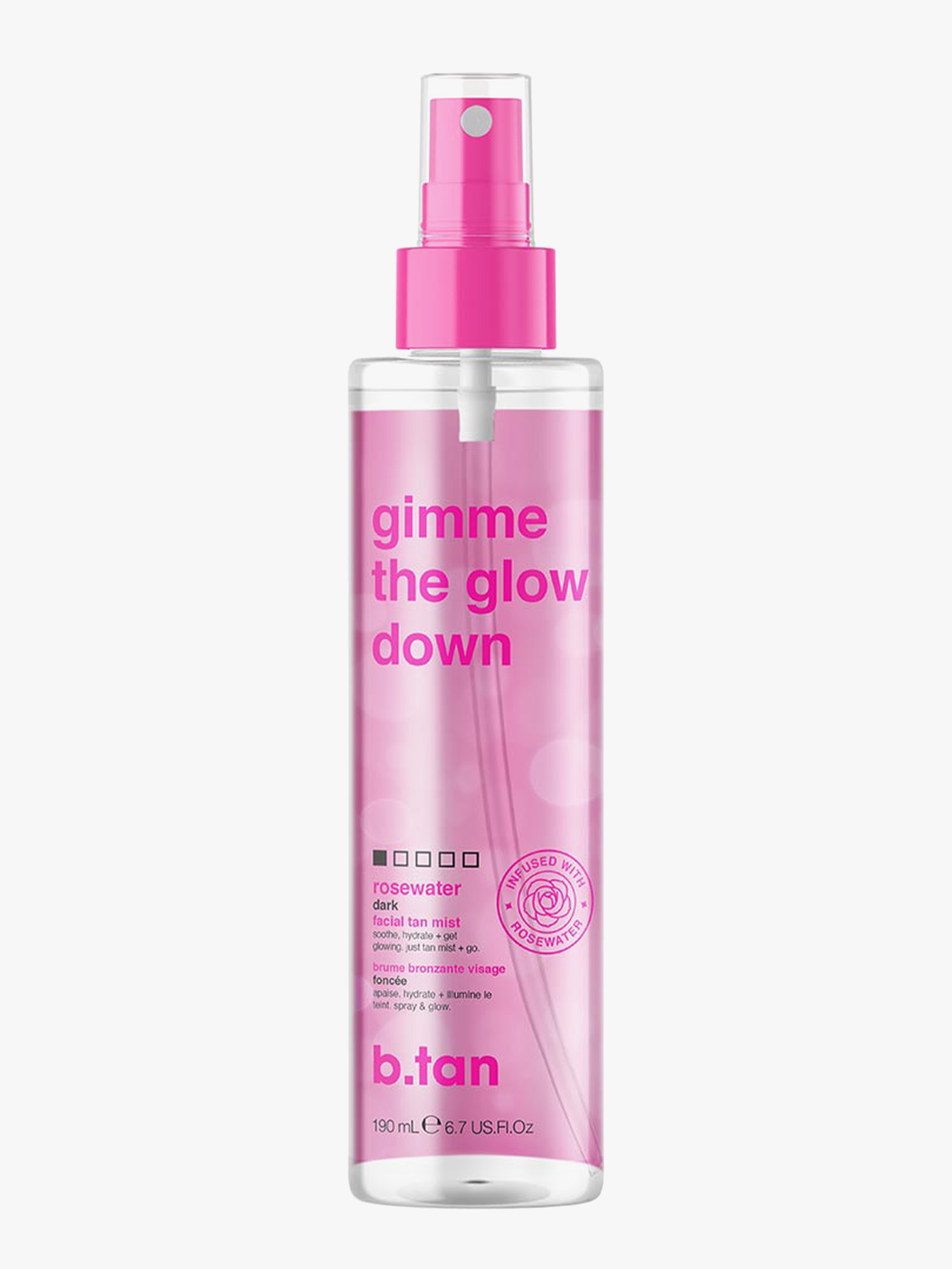 B.Tan Gimme The Glow Down Facial Tan Mist 190 ml Flerfarget