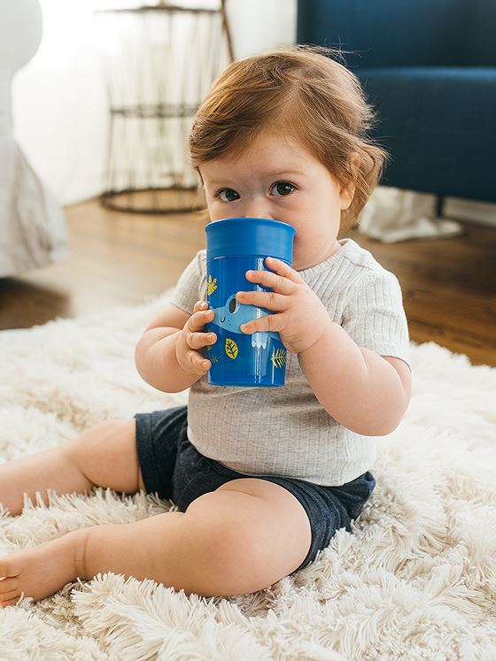 Dr Brown 360 kopp Blå 300ml Flerfarget