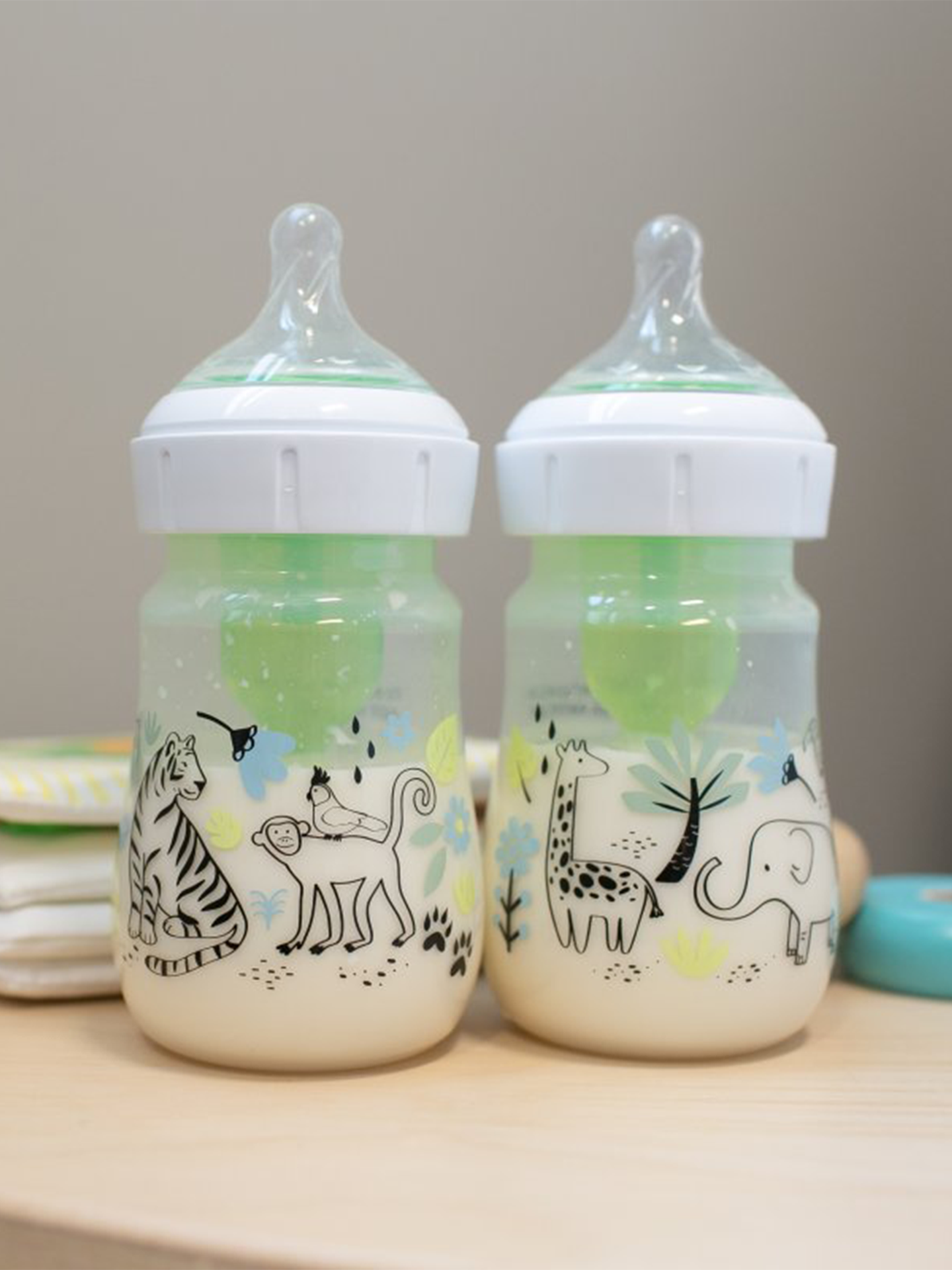 Dr Brown Wideneck 150ml Option 2-pakk Jungel Flerfarget