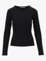 Comprimé Basic Rib Longsleeve Black