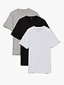 Calvin Klein Short Sleeve Crew Neck 3 pack Black / White / Grey Heather