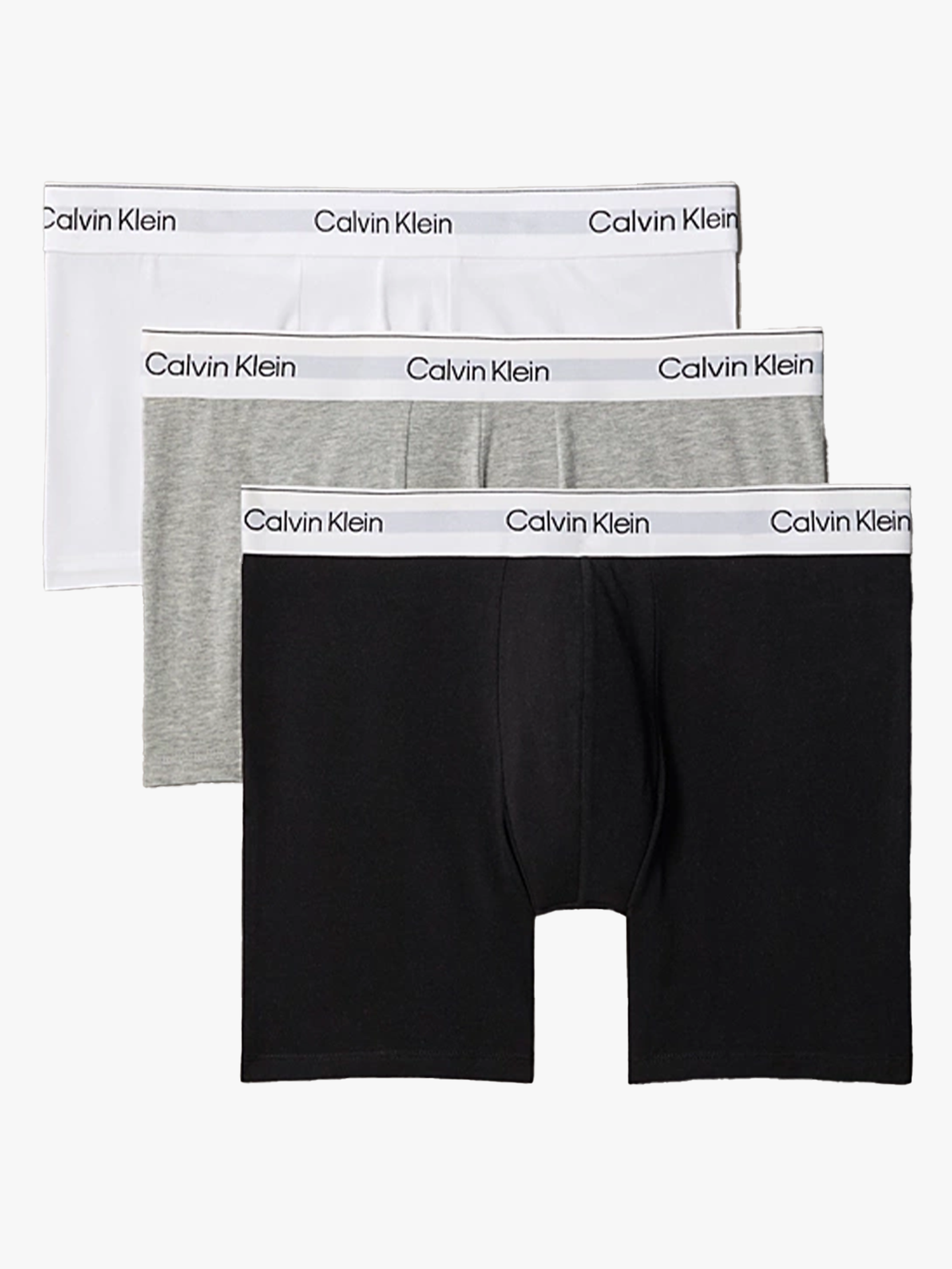 Calvin Klein Boxer Brief 3-Pack Grey Heather / White / Black