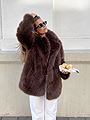 Clermonte Maya Faux Fur Brown