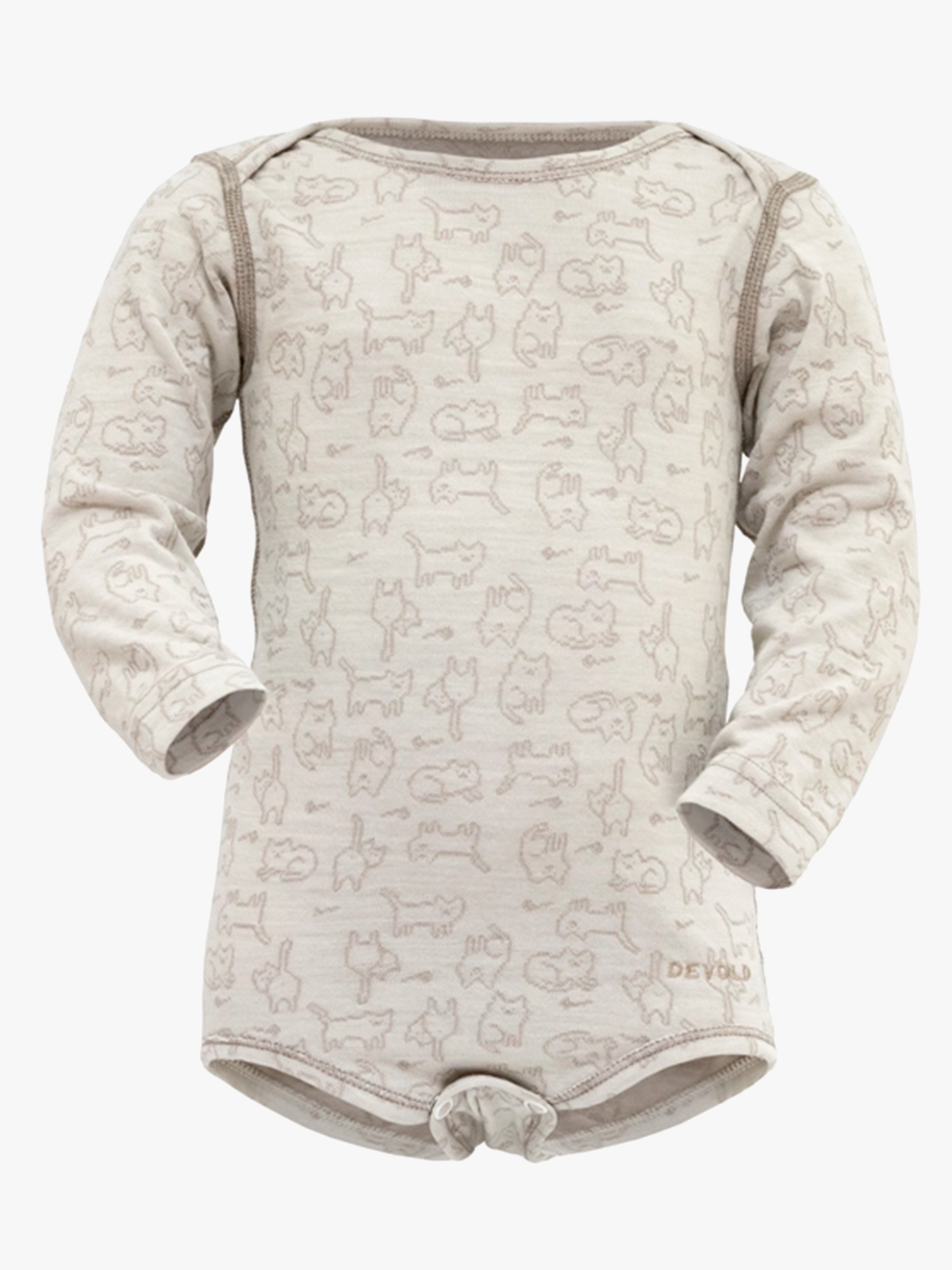 Devold Duo Active Merino Body Baby Raw White