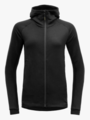 Devold Nibba Merino Jacket Hood Woman Black