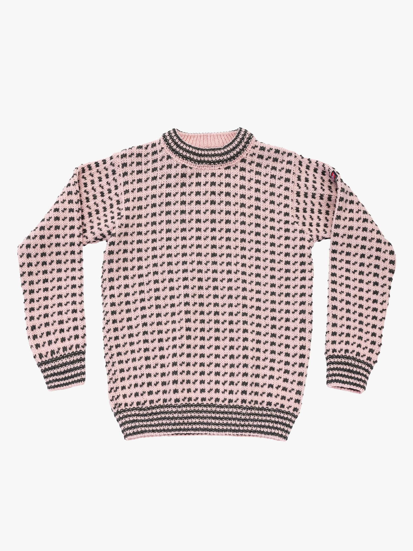 Devold Islender Crew Neck Chalk Pink / Anthracite