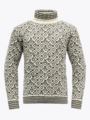 Devold Svalbard Sweater High Neck Offwhite / Anthracite