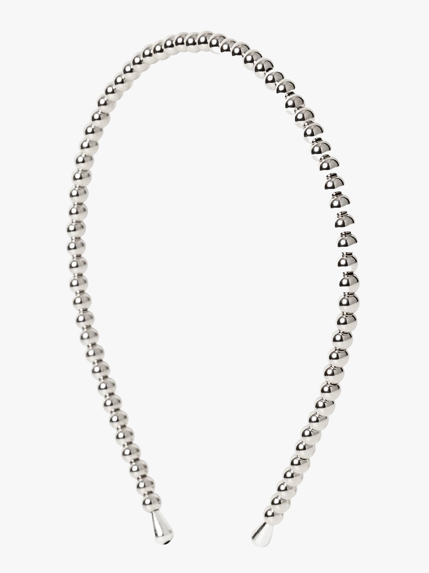 DAY ET Day Beaded Chrome Slim Hair Silver