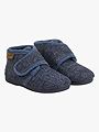 En Fant Slippers Wool Velcro Navy Melange