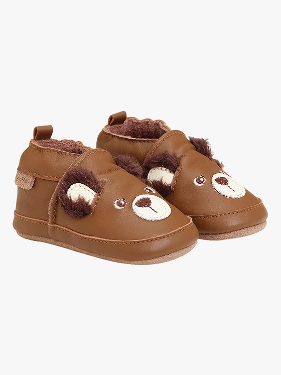 En Fant Leather shoe Applique Toasted Coconut