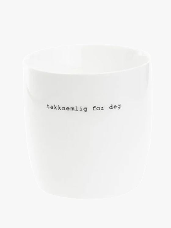 Sögne Krus Hvit Takknemlig For Deg Hvit