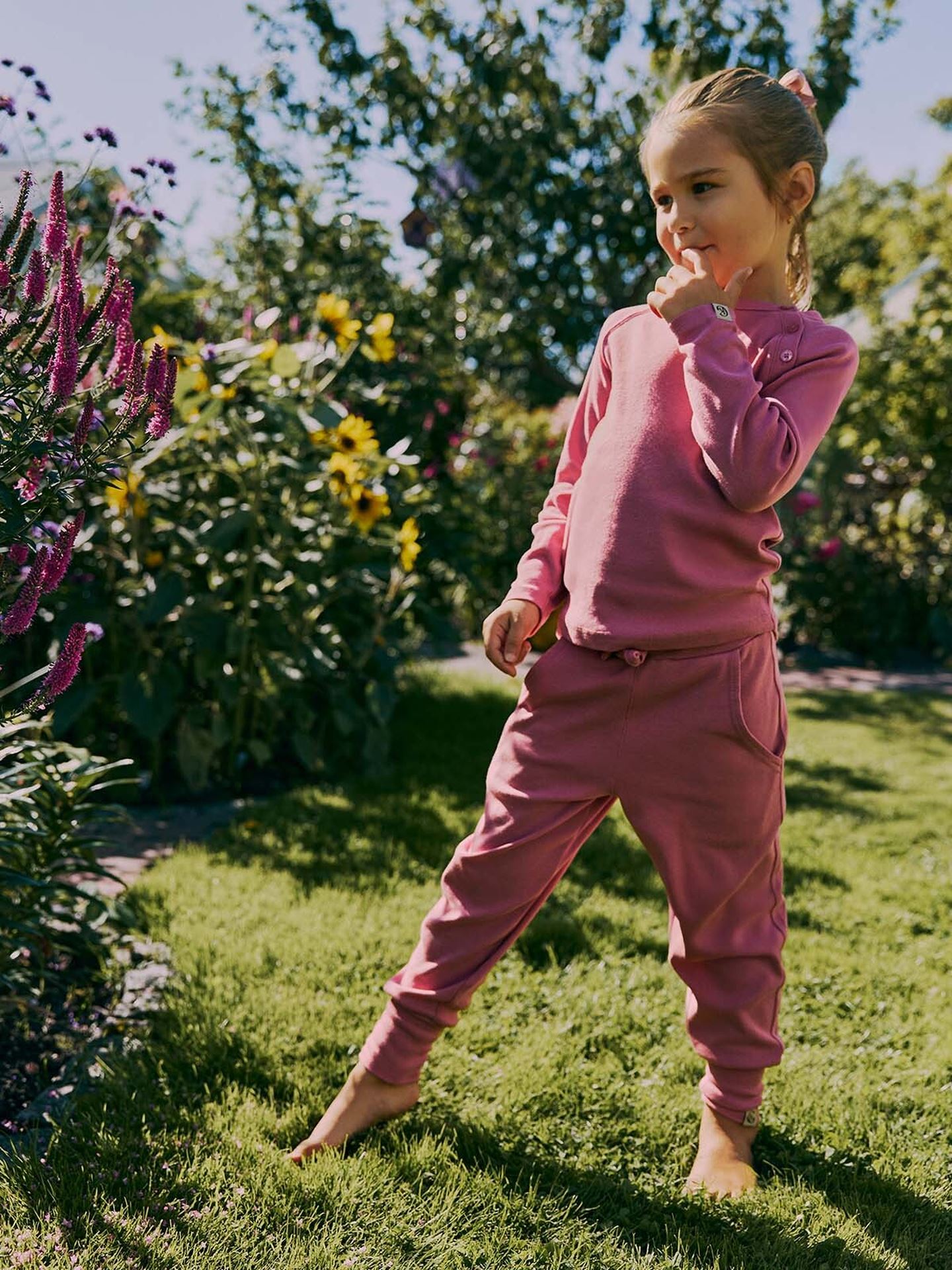 Gullkorn Villvette Bukse Rosa