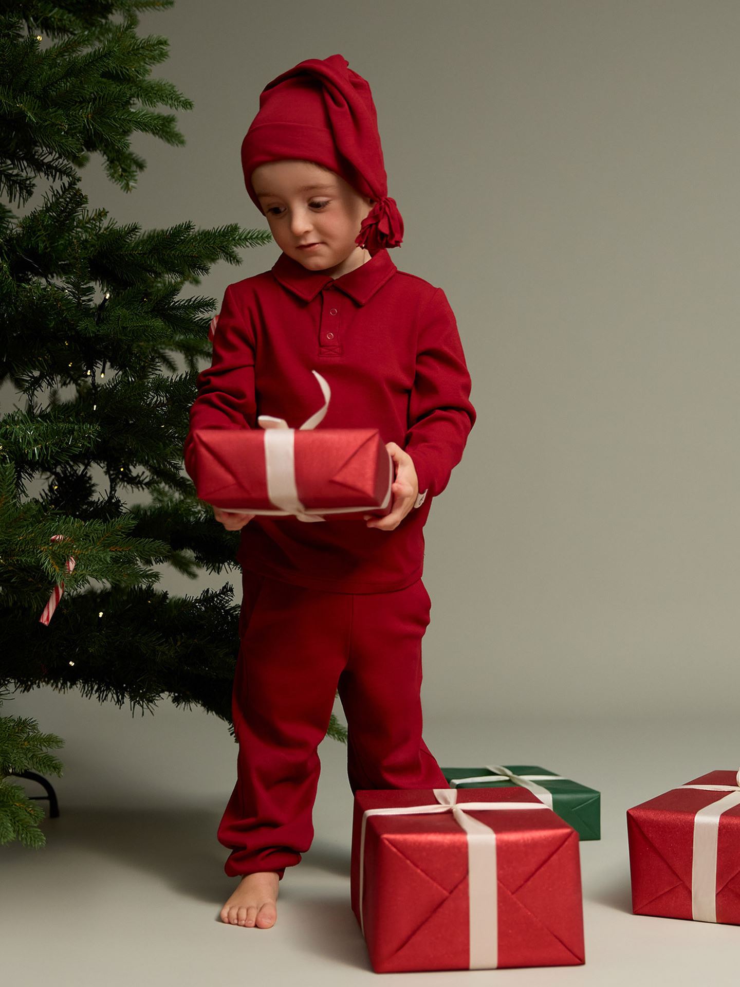 Gullkorn Eno Nisselue Dyprød