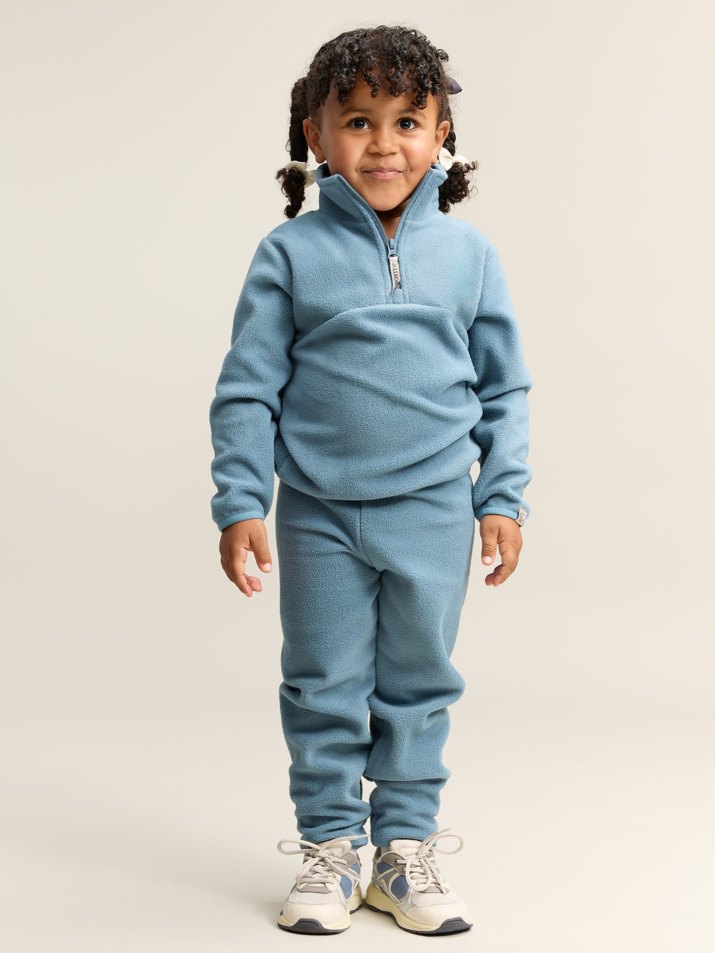 Gullkorn Berg Fleece Sett Tåkeblå