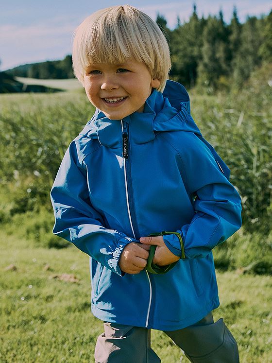 Gullkorn Skarn Skalljakke Blå