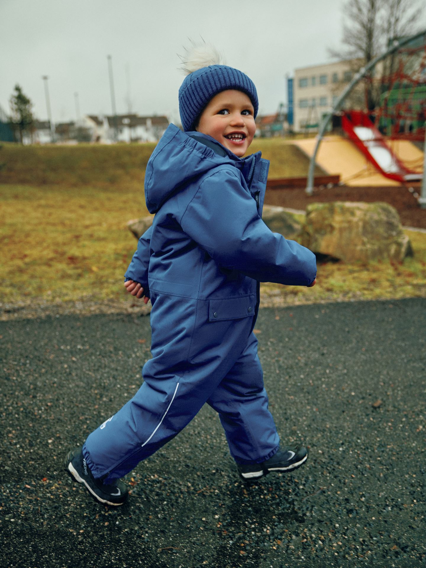 Gullkorn Monzo Vinterdress Stormblå
