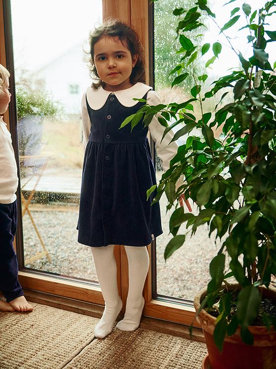 Gullkorn Rodo Kjole Marine