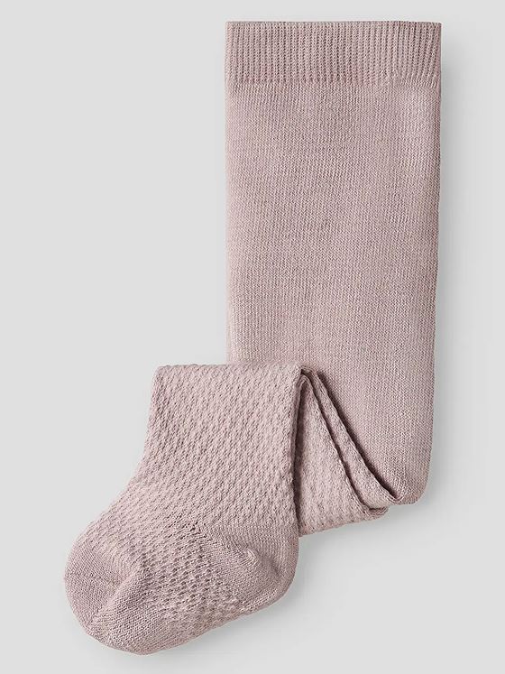 Name It Wakma Wool Blend Structure Pantyhose Shadow Gray