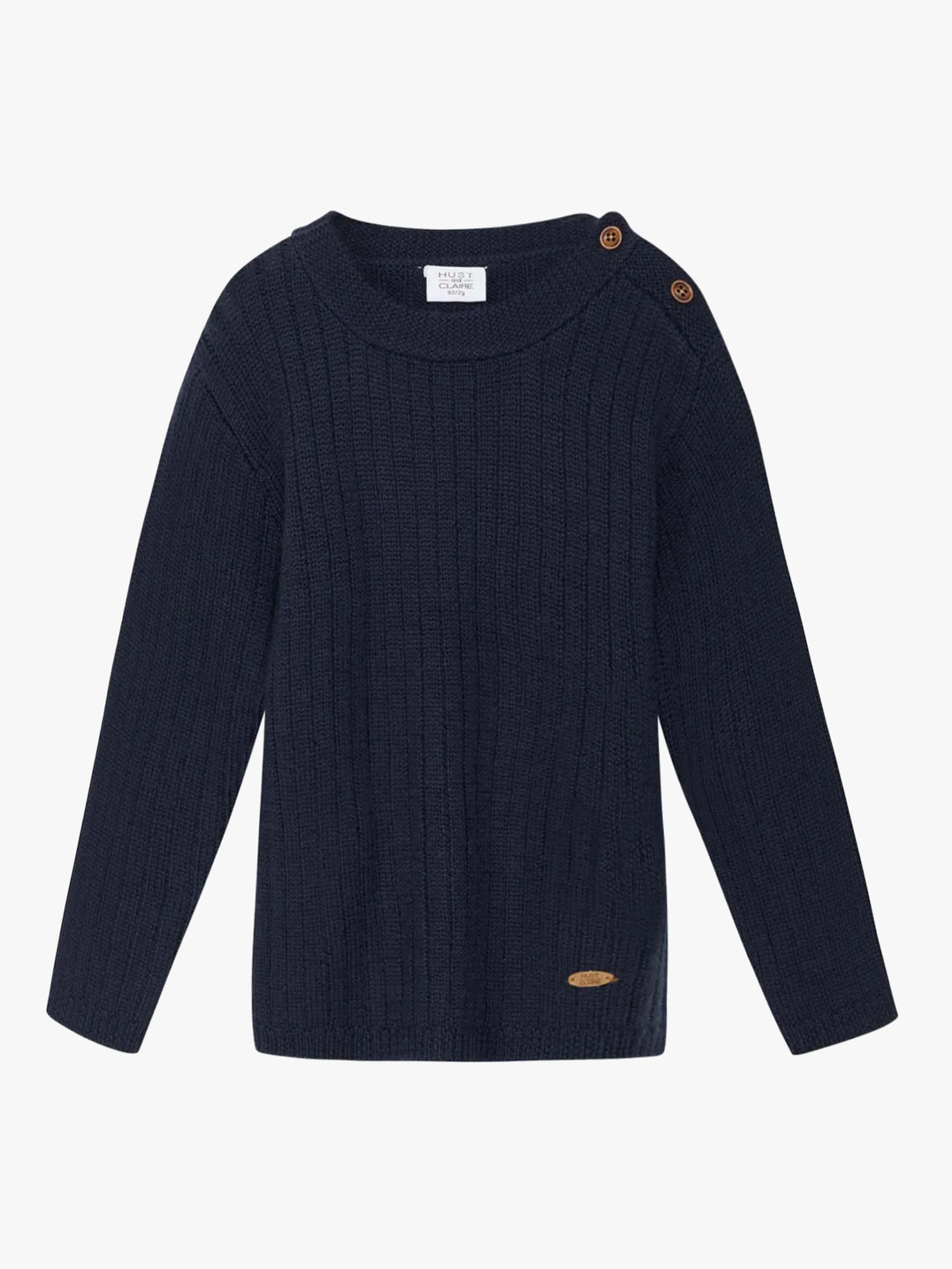 Hust and Claire Pil Wool Rib More navy