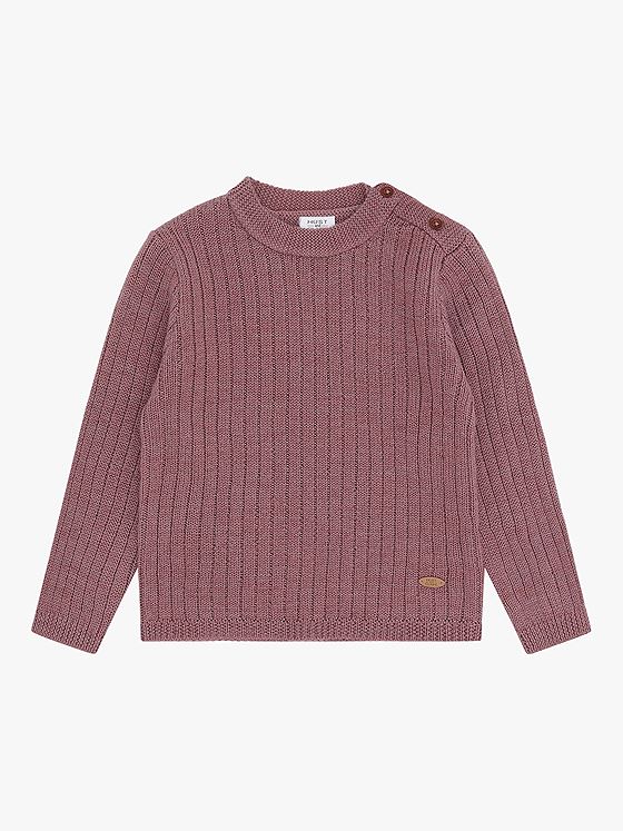 Hust and Claire Pil Wool Rib Pale Mauve