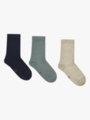 Hust and Claire Foty 3-pack Socks, Wool -Bamboo More navy
